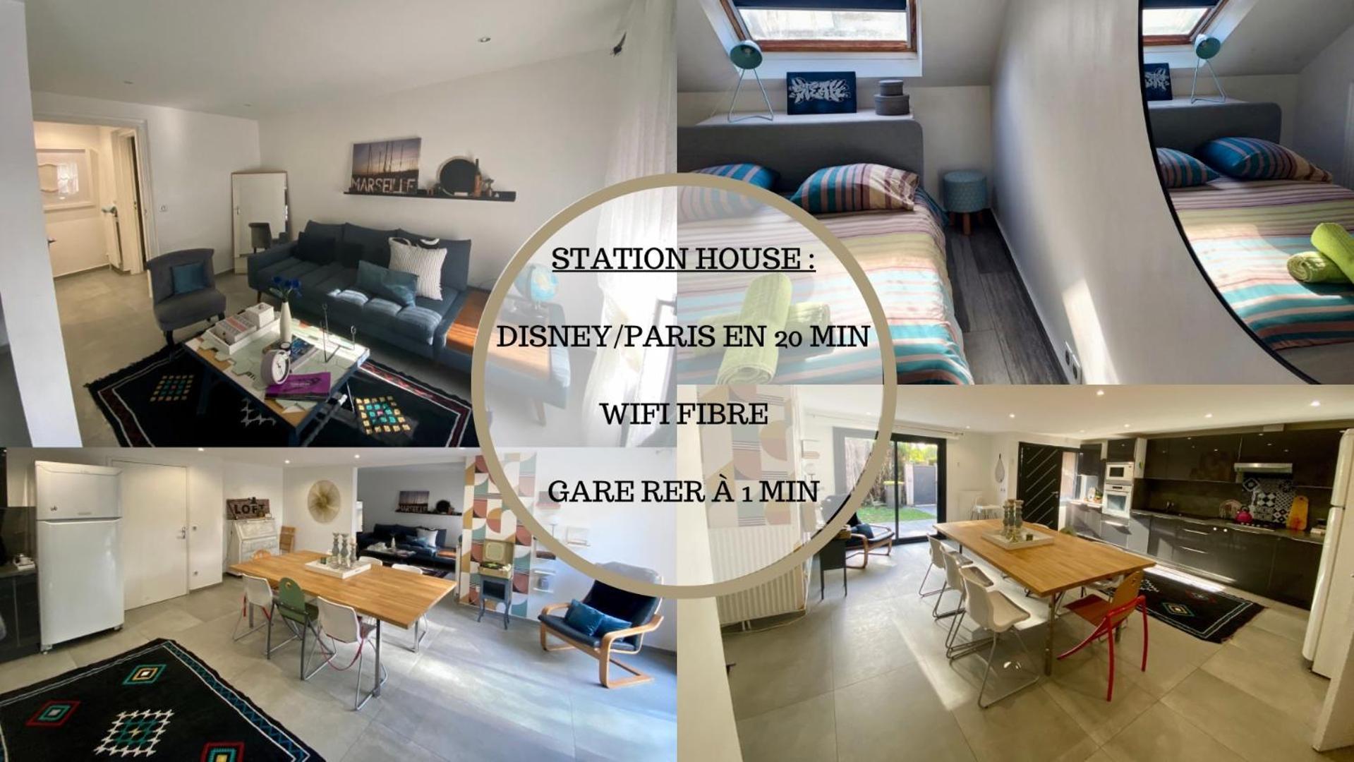 Station House - Maison Entre Disneyland Et Paris Roissy en Brie Bagian luar foto